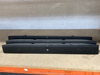 3 X CRESTON SOUNDBARS IN BLACK ( CABLES NOT PROVIDED ): LOCATION - AR17