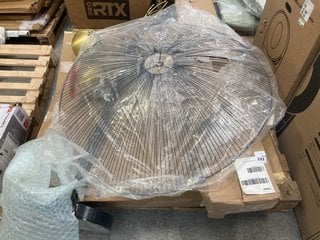 PALLET OF ASSORTED LIGHTING ITEMS TO INCLUDE JOHN LEWIS & PARTNERS HIKO DUAL LARGE CEILING PENDANT: LOCATION - B1