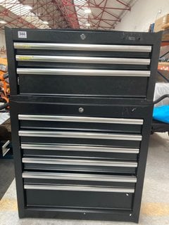 6 DRAWER TOOL CHEST IN BLACK TO INCLUDE 3 DRAWER TOOL CHEST IN BLACK: LOCATION - B5