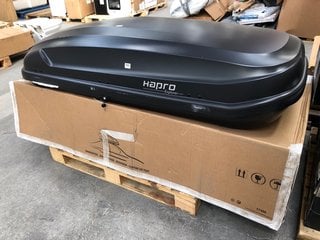 HAPRO EXPLORER 400 ROOF BOX IN BLACK: LOCATION - B5