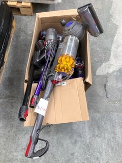 QTY OF ASSORTED VACUUMS/PARTS TO INCLUDE DYSON SMALL BALL CORDED UPRIGHT VACUUM: LOCATION - B5