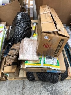 PALLET OF ASSORTED GARDEN ITEMS TO INCLUDE KETER MARVEL PLUS PLASTIC STORAGE BOX: LOCATION - B6 (KERBSIDE PALLET DELIVERY)