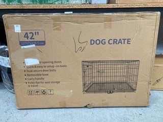 42" DOG CRATE: LOCATION - BR12