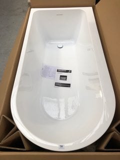 FREESTANDING SINGLE ENDED LEFT HAND CORNER BATH 1650 X 800 IN WHITE: LOCATION - A2