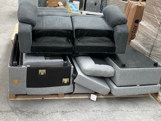 PALLET OF ASSORTED INCOMPLETE SOFAS: LOCATION - A4 (KERBSIDE PALLET DELIVERY)