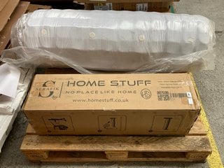 HOME STUFF AIRE 10M WHITE OPEN SPRUNG MATTRESS SIZE: 90 X 190 TO INCLUDE ROLLED MATTRESS DOUBLE SIZE: LOCATION - A5