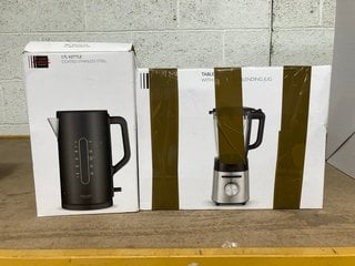 2 X ASSORTED JOHN LEWIS & PARTNERS SMALL KITCHEN APPLIANCES TO INCLUDE JUG KETTLE IN BLACK: LOCATION - BR10