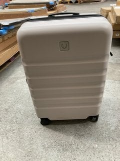 ANTLER MEDIUM HARD SHELL STYLE WHEELED SUITCASE IN LIGHT GREY FINISH: LOCATION - BR11