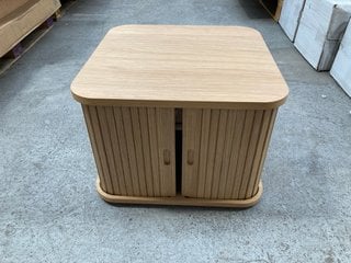 JOHN LEWIS & PARTNERS GRAYSON STORAGE SIDE TABLE IN OAK - RRP £299: LOCATION - BR11