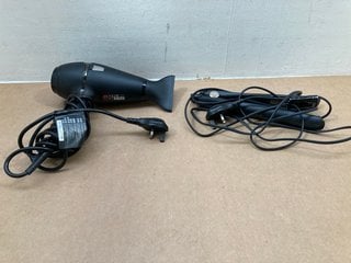 2 X ASSORTED GHD HAIR STYLING ITEMS TO INCLUDE HAIR DRYER AND ORIGINAL HAIR STRAIGHTENERS: LOCATION - BR15