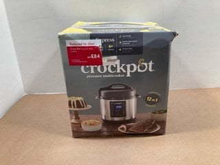 CROCKPOT PRESSURE MULTI COOKER KITCHEN APPLIANCE: LOCATION - BR15