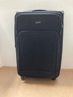 JOHN LEWIS & PARTNERS LARGE SOFT SHELL SUITCASE IN BLACK: LOCATION - AR16