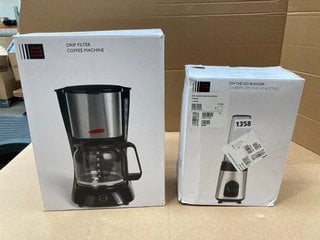 2 X ASSORTED JOHN LEWIS & PARTNERS SMALL KITCHEN APPLIANCES TO INCLUDE DRIP FILTER COFFEE MACHINE: LOCATION - BR18