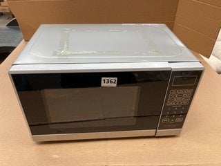 JOHN LEWIS & PARTNERS 20L SOLO MICROWAVE OVEN IN STAINLESS STEEL : MODEL JLSMWO08: LOCATION - BR18