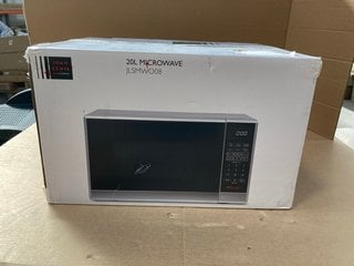 JOHN LEWIS & PARTNERS 20L SOLO MICROWAVE OVEN IN STAINLESS STEEL : MODEL JLSMWO08: LOCATION - BR21