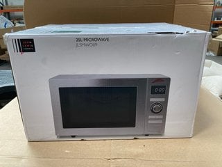 JOHN LEWIS & PARTNERS 25L SOLO MICROWAVE OVEN IN STAINLESS STEEL : MODEL JLSMWO09: LOCATION - BR21