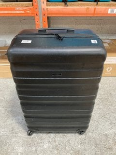 JOHN LEWIS & PARTNERS HARD SHELL STYLE WHEELED SUITCASE IN BLACK: LOCATION - BR22