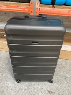 JOHN LEWIS & PARTNERS LARGE HARD SHELL STYLE WHEELED SUITCASE IN GREY: LOCATION - BR23