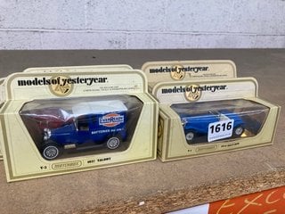 6 X MATCHBOX MODELS OF YESTERYEAR DIECAST CARS, BOXED: LOCATION - AR4