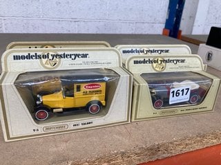 6 X MATCHBOX MODELS OF YESTERYEAR DIECAST CARS, BOXED: LOCATION - AR4