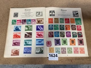 A VINTAGE STAMP ALBUM AND CONTENTS: LOCATION - AR4