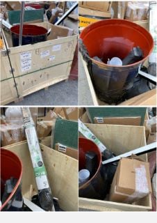 PALLET OF ASSORTED ITEMS TO INCLUDE BRABANTIA LIFT-O-MATIC 50M ROTARY STYLE CLOTHES AIRER: LOCATION - A3 (KERBSIDE PALLET DELIVERY)