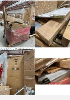 PALLET OF ASSORTED ITEMS TO INCLUDE SONGMICS COAT RACK : ITEM NO. LLR41L: LOCATION - A4 (KERBSIDE PALLET DELIVERY)