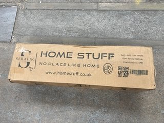 HOME STUFF OPEN SPRUNG ROLLED SINGLE MATTRESS: LOCATION - B7