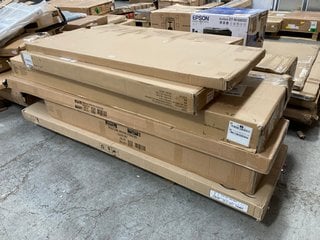 PALLET OF ASSORTED INCOMPLETE FLAT PACK FURNITURE COMPONENTS: LOCATION - B8 (KERBSIDE PALLET DELIVERY)