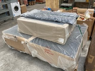 PALLET OF ASSORTED PARTIAL DIVAN BASES AND HEADBOARDS: LOCATION - B9