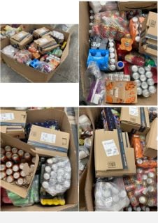 PALLET OF ASSORTED DRINKS ITEMS TO INCLUDE BARR TIZER CANNED DRINKS AND LUCOZADE SPORT ORANGE - PLEASE NOTE SOME ITEMS MAY BE PAST BBE: LOCATION - B9 (KERBSIDE PALLET DELIVERY)