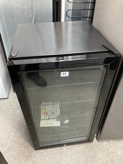 COOKOLOGY 98 LITRE UNDERCOUNTER DRINKS FRIDGE: MODEL CBC98BK - RRP £259: LOCATION - A1