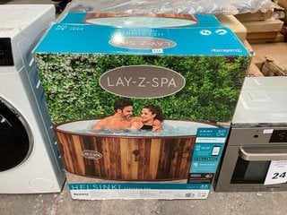 BESTWAY LAY-Z-SPA HELSINKI AIRJET SYSTEM PORTABLE SPA - RRP £700: LOCATION - A7