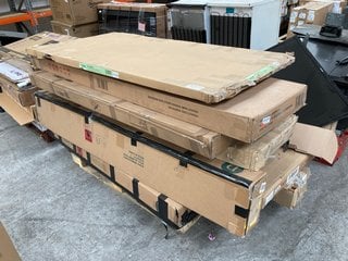 PALLET OF INCOMPLETE FURNITURE COMPONENTS TO INCLUDE PHOENIX SINGLE DOOR WARDROBE (BOX 1 ONLY): LOCATION - A8 (KERBSIDE PALLET DELIVERY)