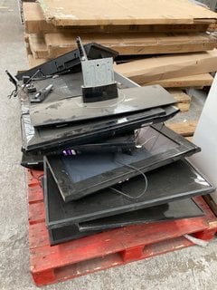 (COLLECTION ONLY) PALLET OF ASSORTED TVS TO INCLUDE SAMSUNG 42" TV MODEL: PS42B430P2W (PCB BOARDS REMOVED, SPARES AND REPAIRS ONLY): LOCATION - A8