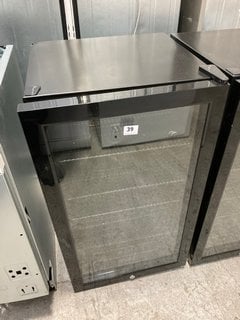 COOKOLOGY 98 LITRE UNDERCOUNTER DRINKS FRIDGE: MODEL CBC98BK - RRP £259: LOCATION - A1