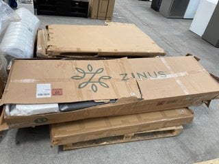 PALLET OF ASSORTED INCOMPLETE BED FRAME COMPONENTS: LOCATION - B3 (KERBSIDE PALLET DELIVERY)