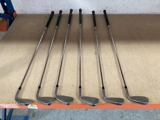 6 X TAYLORMADE BURNER PLUS WEDGE GOLF CLUBS: LOCATION - AR7