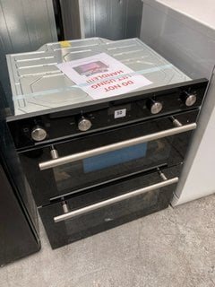 COOKOLOGY BUILT IN DOUBLE ELECTRIC OVEN : MODEL CDO720BK - RRP £349: LOCATION - A2