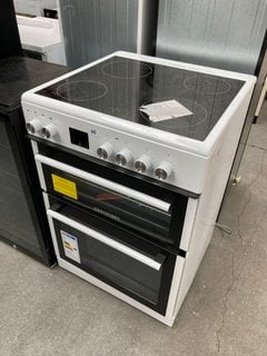 COOKOLOGY 60CM COOKER WITH CERAMIC HOB: MODEL CFDO600WH - RRP £399: LOCATION - A2