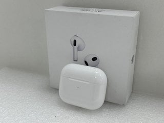 APPLE AIRPODS (3RD GENERATION) WITH LIGHTNING CHARGING CASE EARBUDS: MODEL NO A2565 A2564 A2897 (WITH BOX & CHARGER CABLE) [JPTM124207]