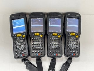 QTY OF 4 HONEYWELL DOLPHIN 99EX HANDHELD MOBILE COMPUTERS: MODEL NO 99EXLW (WITH BATTERY) [JPTM124270]