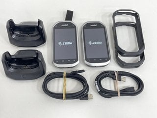 2 X SYMBOL MC40N0 MOBILE COMPUTER (WITH DOCK, CABLE, RUBBER EDGE CASE & BATTERY) [JPTM123785]