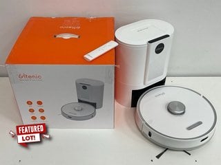 ULTENIC T10 ROBOT VACUUM CLEANER IN WHITE: MODEL NO 6924843204545 (WITH BOX, VACUUM, AUTO EMPTY BASE, REMOTE CONTROL, BRUSHES, MOP ATTACHMENT, HEPA FILTER & DUST BAG) [JPTM124284]