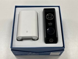 EUFY SECURITY HOME BASE 2 WITH VIDEO DUAL CAMERA 2K SMART DOORBELL IN BLACK: MODEL NO T8213 (WITH BOX & ALL ACCESSORIES) [JPTM124296]