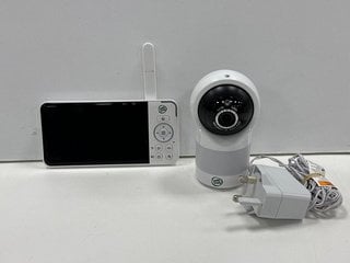 LEAP FROG 5" HD READY PAN & TILT VIDEO BABY MONITOR IN WHITE: MODEL NO LF915HD (WITH POWER ADAPTER FOR CAMERA) [JPTM124248]