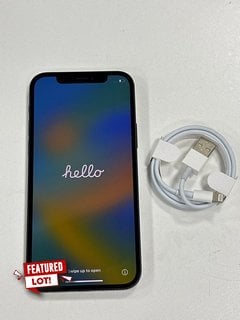 APPLE IPHONE 12 64 GB SMARTPHONE IN MIDNIGHT: MODEL NO A2172 (UNIT ONLY) NETWORK UNLOCKED [JPTM122973]