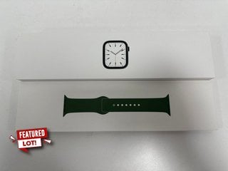 APPLE WATCH SERIES 7 45MM SMARTWATCH IN GREEN: MODEL NO A2478 (WITH BOX & ALL ACCESSORIES) [JPTM124188]