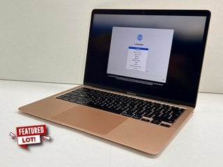 APPLE MACBOOK AIR (M1, 2020) 256GB LAPTOP IN GOLD: MODEL NO A2337 (UNIT ONLY) APPLE M1, 8GB RAM, 13.3" SCREEN [JPTM124254]