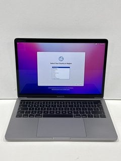 APPLE MACBOOK PRO (13 INCH, 2016,FOUR THUNDERBOLT 3 PORTS) 512 GB LAPTOP IN SPACE GREY: MODEL NO A1706 (WITH MAINS CHARGER ADAPTER) 2.9 GHZ DUAL-CORE INTEL CORE I5, 8 GB RAM, 13.3" SCREEN, INTEL IRIS